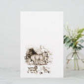 Lynxfamilie Briefpapier (Staand voorkant)