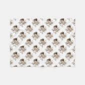 Lynxfamilie Fleece Deken (Voorkant (Horizontaal))