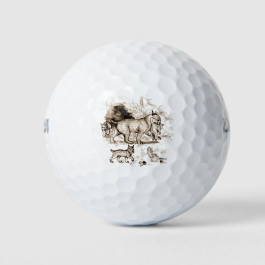 Lynxfamilie Golfballen (Voorkant)