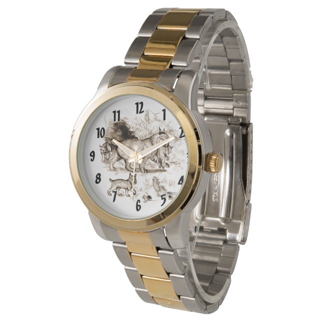 Lynxfamilie Horloge (Gekanteld)