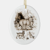 Lynxfamilie Keramisch Ornament (Rechts)