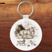 Lynxfamilie Sleutelhanger (Voorkant)