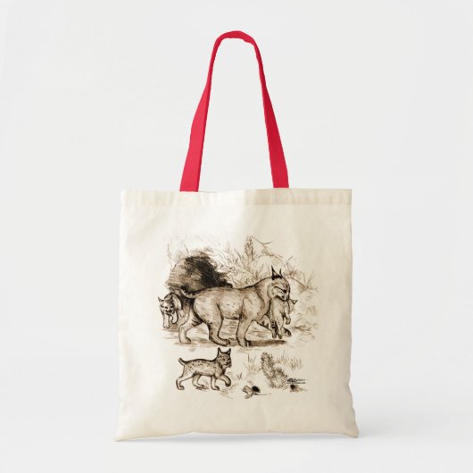 Lynxfamilie Tote Bag (Voorkant)