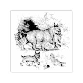Lynxfamilie Zelfinktende Stempel (Design)