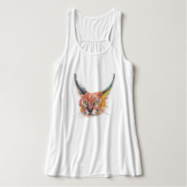 Lynxs tekening Vrouwen Bella Tanktop