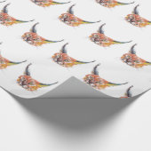 Lynxs Tekening Wild Animal Glossy Wrapping Papier (Hoek)