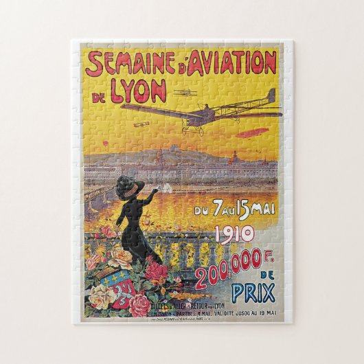 Lyon Aviation Week Travel Ad Legpuzzel (Verticaal)