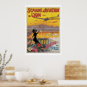 Lyon Aviation Week Travel Ad Poster (Keuken)