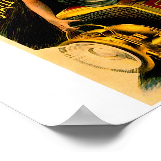 Lyon Berlin Auto Tours ~  Automobile Ad Poster (Hoek)