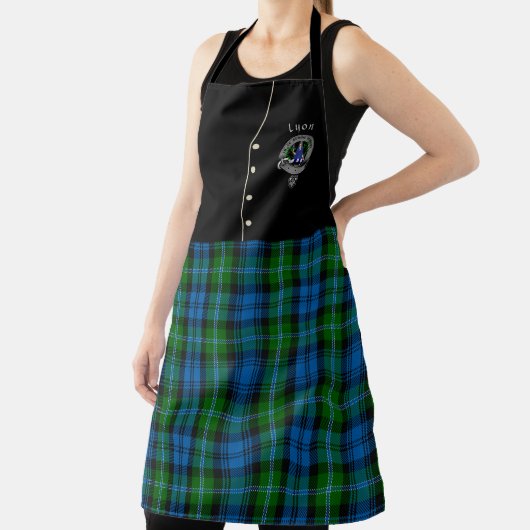 Lyon Clan Badge & Tartan Kilt Schort (Insitu)