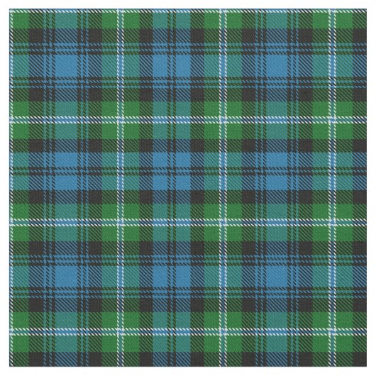 Lyon Clan Tartan Stof (Close Up)