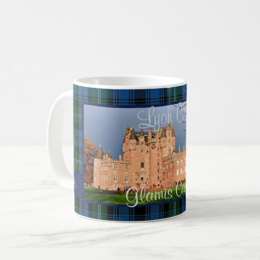 Lyon Clan's Glamis Castle Scotland Aangepaste foto Koffiemok (Voorkant links)