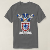 Lyon Coat of Arms Family Crest T-shirt (Design voorkant)