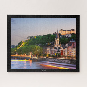 LYON - Coucher de soleil sur les quais de Saone Legpuzzel