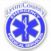 Lyon County EMS Sticker (Voorkant)