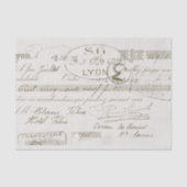 Lyon Factuur  Frans Script Tissuepapier (Voorkant)