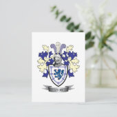 Lyon Familiecrest Coat of Arms Briefkaart (Staand voorkant)