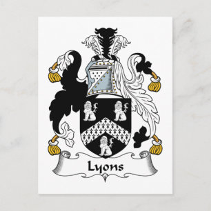 Lyon Family Crest Briefkaart