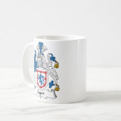 Lyon Family Crest Koffiemok (Voorkant links)