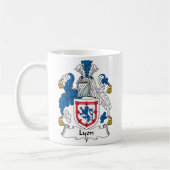 Lyon Family Crest Koffiemok (Links)