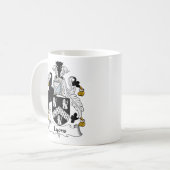 Lyon Family Crest Koffiemok (Voorkant links)