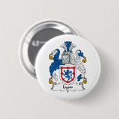 Lyon Family Crest Ronde Button 5,7 Cm (Voorkant /achterkant)