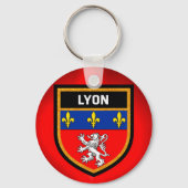 Lyon Flag Sleutelhanger (Voorkant)
