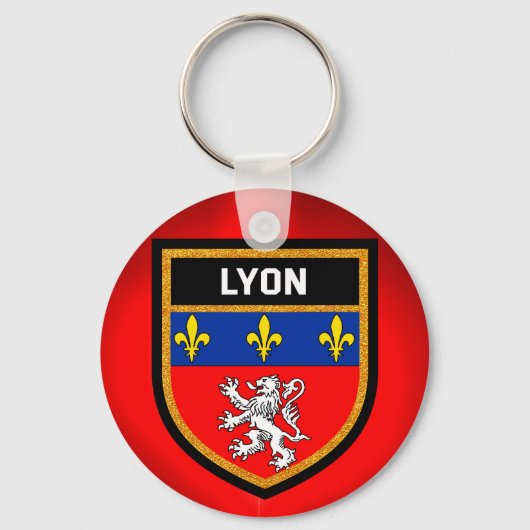 Lyon Flag Sleutelhanger (Voorkant)