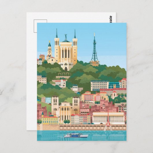 Lyon Fourvière Briefkaart (Voorkant / Achterkant)