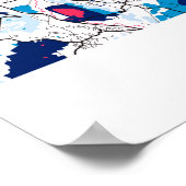 Lyon - France MilkTea City Map Poster (Hoek)