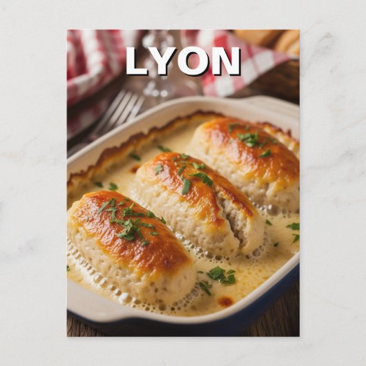 Lyon France Quenelles Briefkaart (Voorkant)