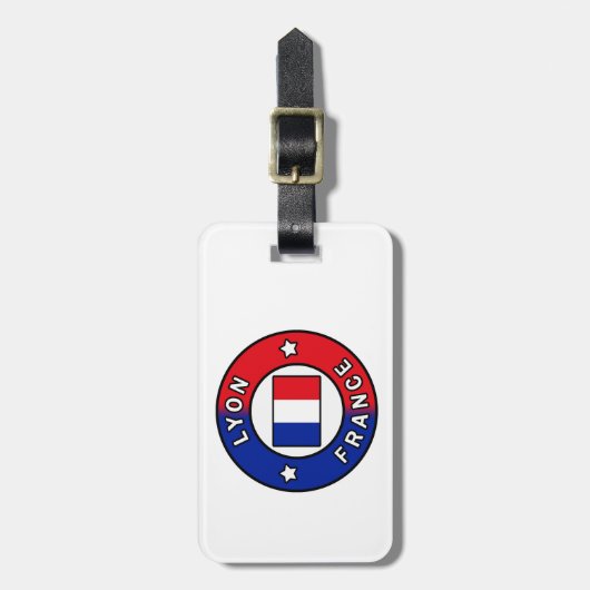 Lyon Frankrijk Bagagelabel (Voorkant verticaal)