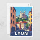 Lyon Frankrijk Basilica Reizen Abstract Briefkaart (Voorkant / Achterkant)