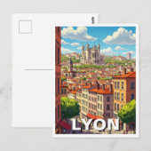 Lyon Frankrijk Basilica Reizen Briefkaart (Voorkant / Achterkant)