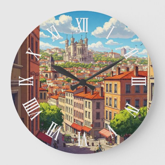 Lyon Frankrijk Basiliek Reizen Grote Klok (Voorkant)