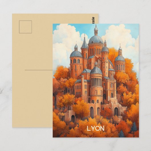 Lyon Frankrijk Briefkaart (Voorkant / Achterkant)