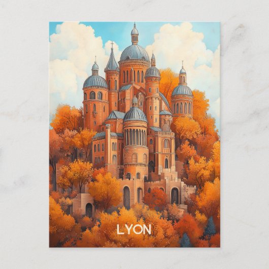 Lyon Frankrijk Briefkaart (Voorkant)
