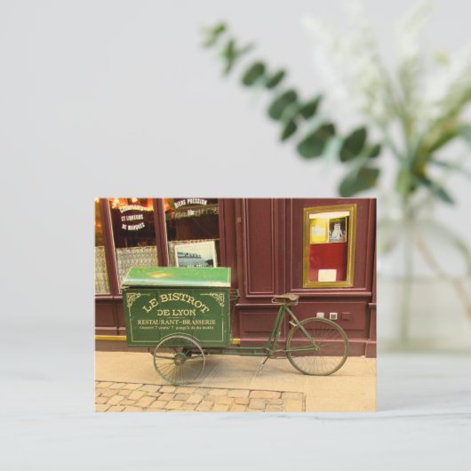 Lyon, Frankrijk Briefkaart. Fietsprogramma's, kobb Briefkaart (Staand voorkant)