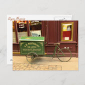 Lyon, Frankrijk Briefkaart. Fietsprogramma's, kobb Briefkaart (Voorkant / Achterkant)