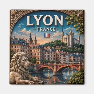🏛️ Lyon Frankrijk Historisch Oude Stad Rivier Uit Magneet