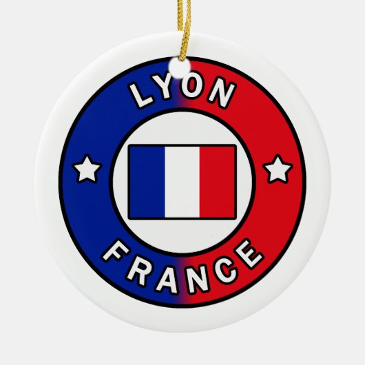 Lyon Frankrijk Keramisch Ornament (Voorkant)