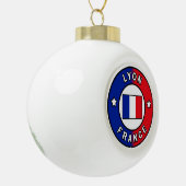 Lyon Frankrijk Keramische Bal Ornament (Links)