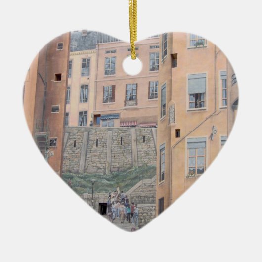 Lyon, Frankrijk - kerstboomversiering Keramisch Ornament (Voorkant)