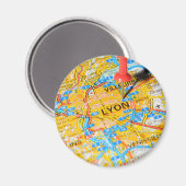 Lyon, Frankrijk Magneet (Voorkant / Achterkant)