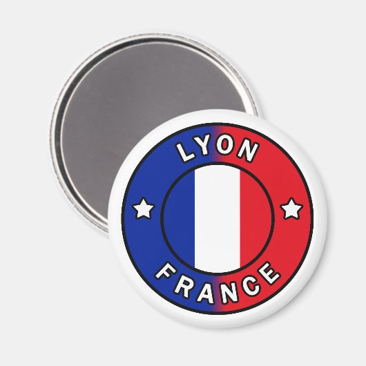 Lyon Frankrijk Magneet (Voorkant / Achterkant)