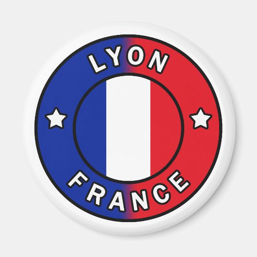 Lyon Frankrijk Magneet (Voorkant)
