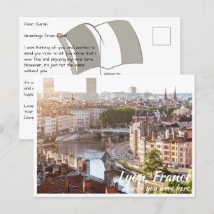 Lyon Frankrijk met Briefkaart