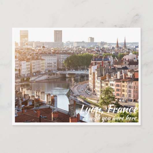 Lyon Frankrijk met Briefkaart (Voorkant)