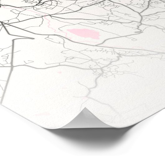 Lyon - Frankrijk Neapolitan City Map Poster (Hoek)