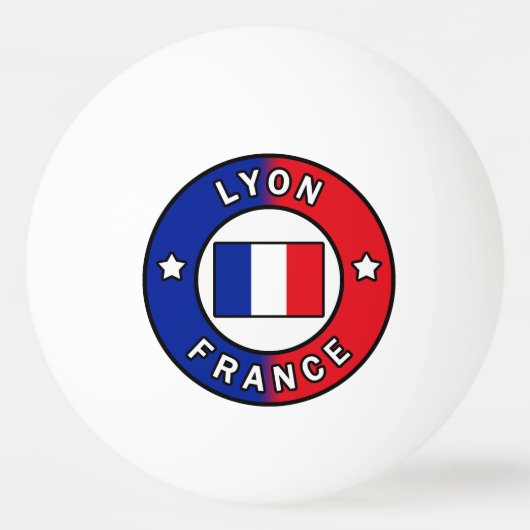 Lyon Frankrijk Pingpongbal (Voorkant)